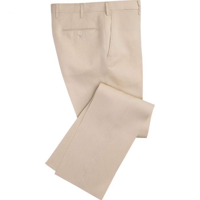 Tan Middleton Linen Trousers