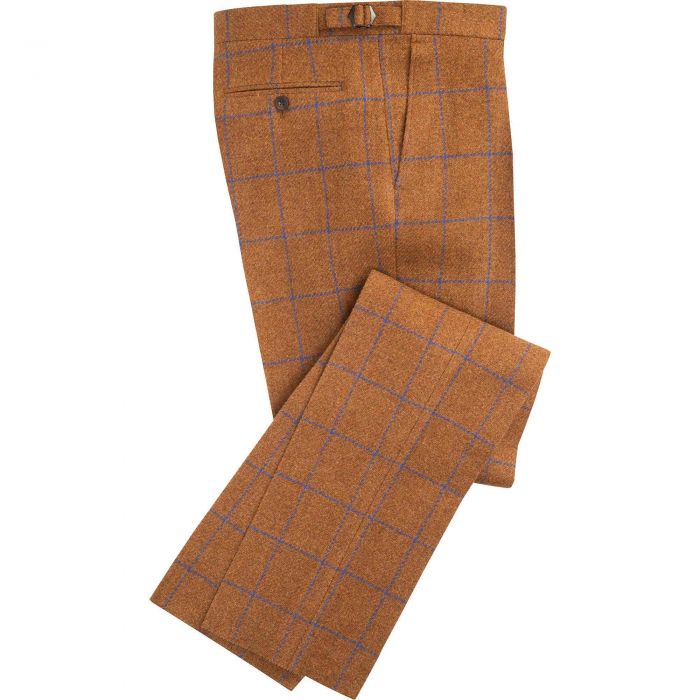 Rust Montague Shetland Tweed Trousers