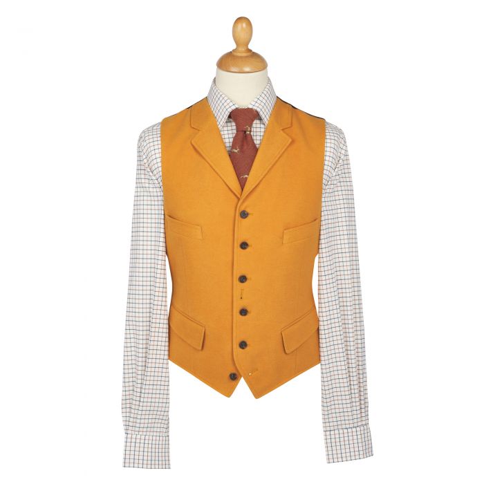 Orange Rust Moleskin Waistcoat