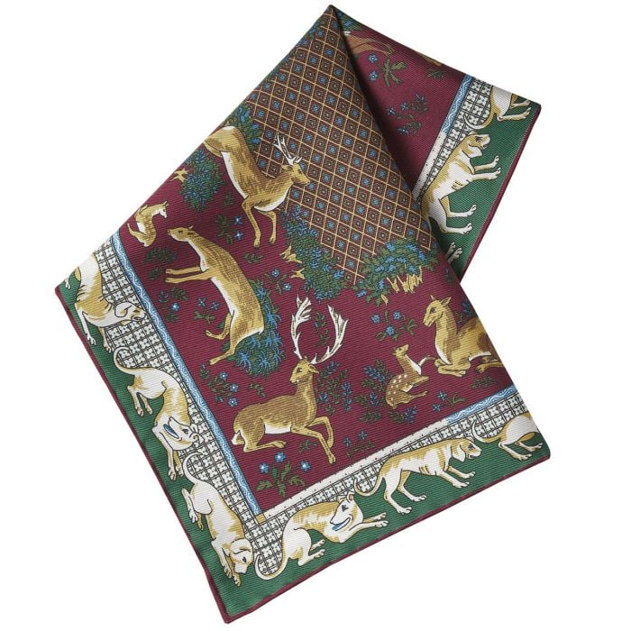 Burgundy Sitting Dog Woodland Hank