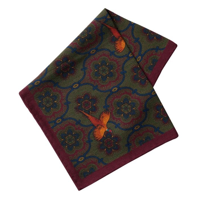 Burgundy Wool and Cashmere Pheasant Hank