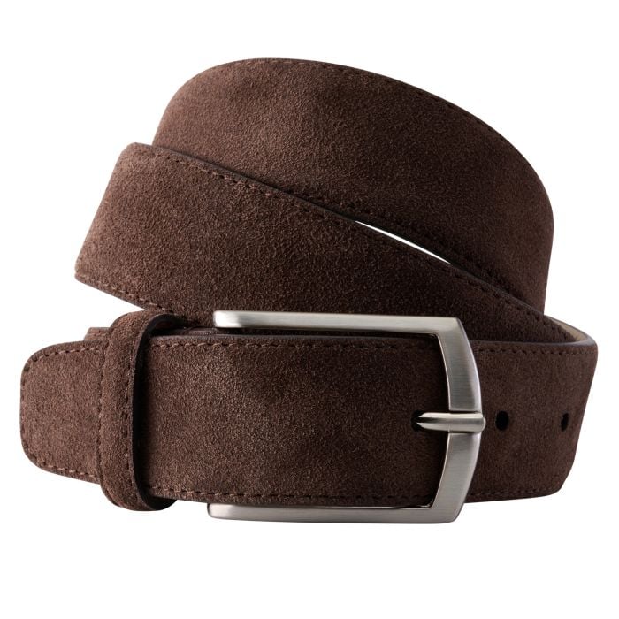 Classic Brown Suede Belt
