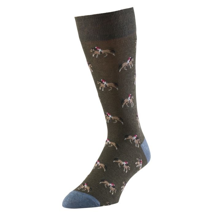 Green Horse Riding Sock