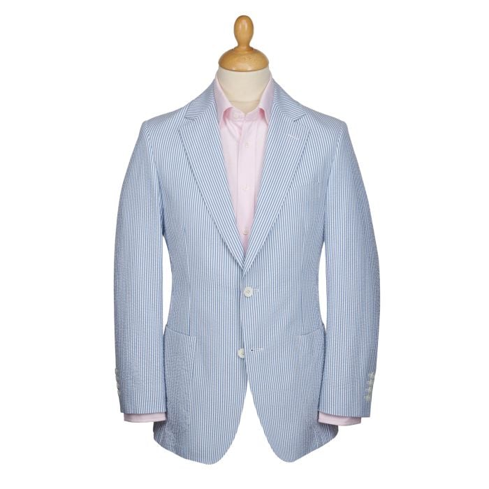 Blue Zetland Seersucker Jacket
