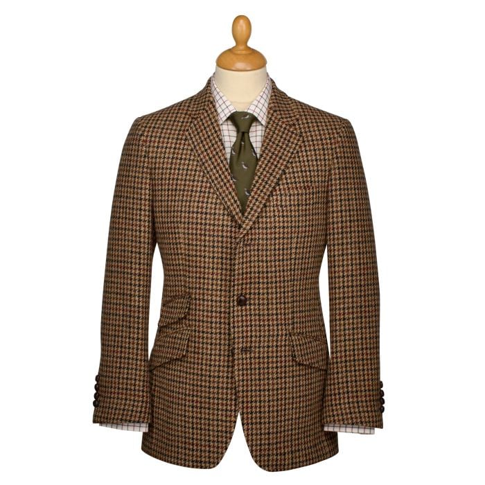 Brown Dalmore Harris Tweed Jacket