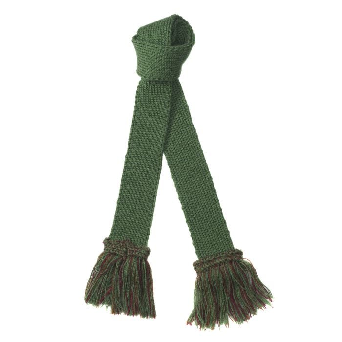 Ladies Green Merino Garter Tie