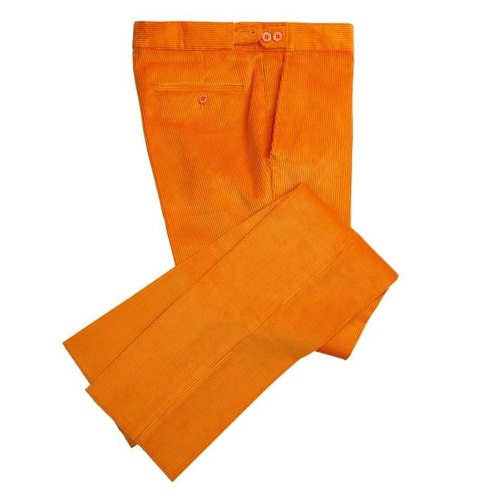 Bright Orange Corduroy Trousers