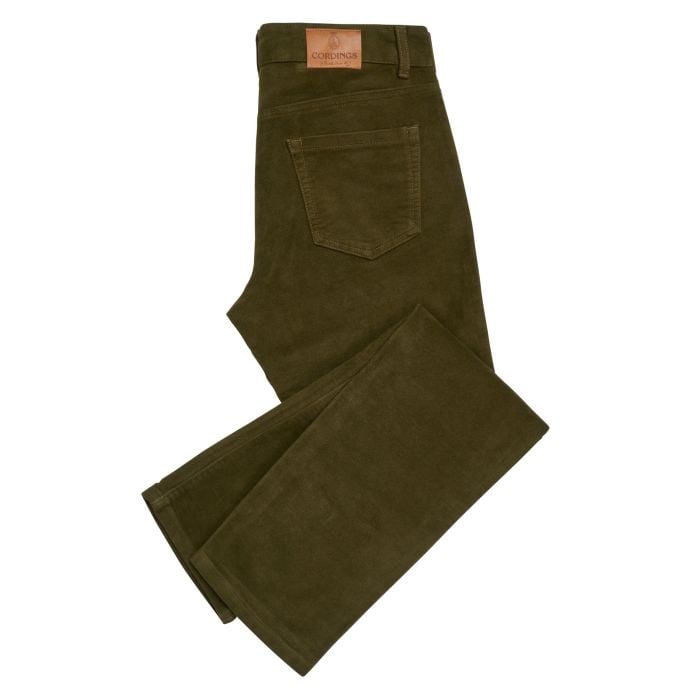 Olive Green Hebden Moleskin Jeans