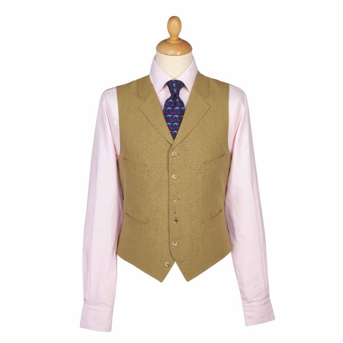 Olive Banbridge Linen Waistcoat