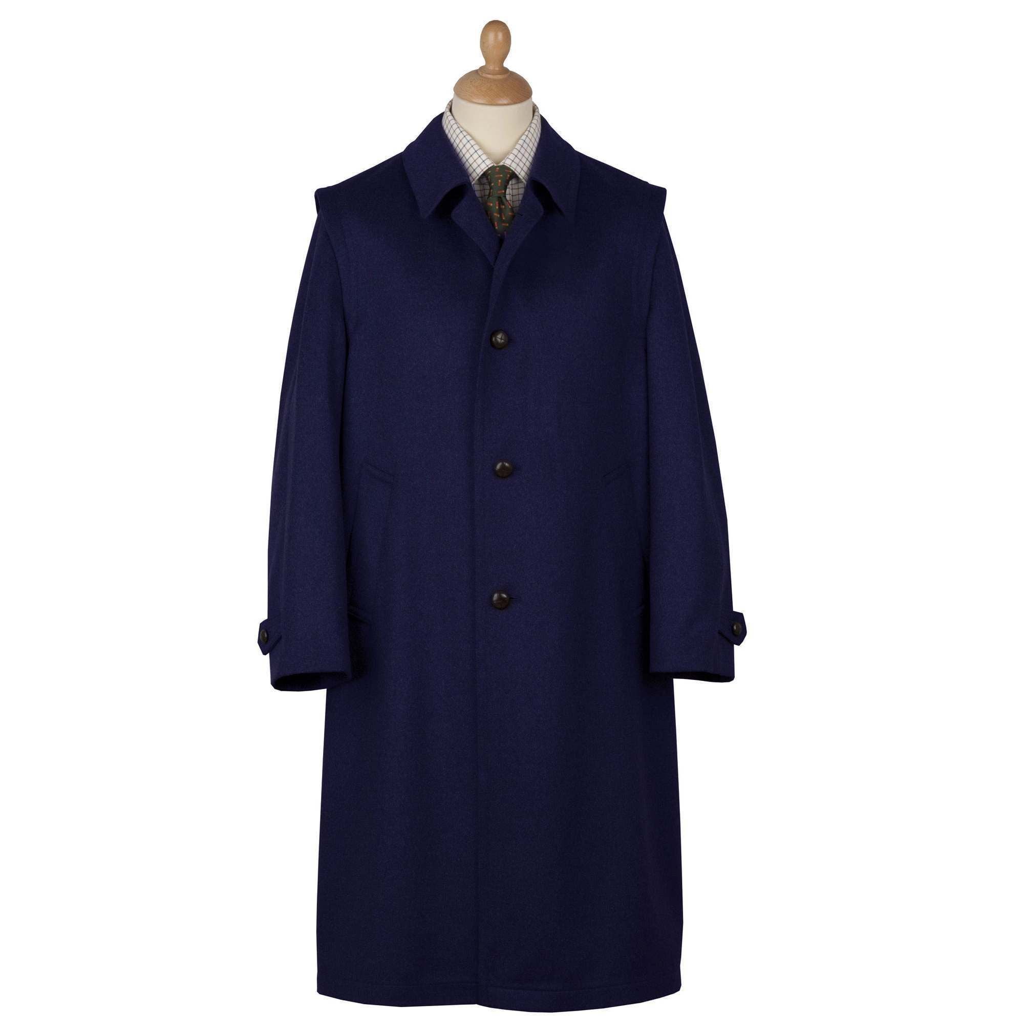 Men's Navy Austrian Loden Coat | Cordings