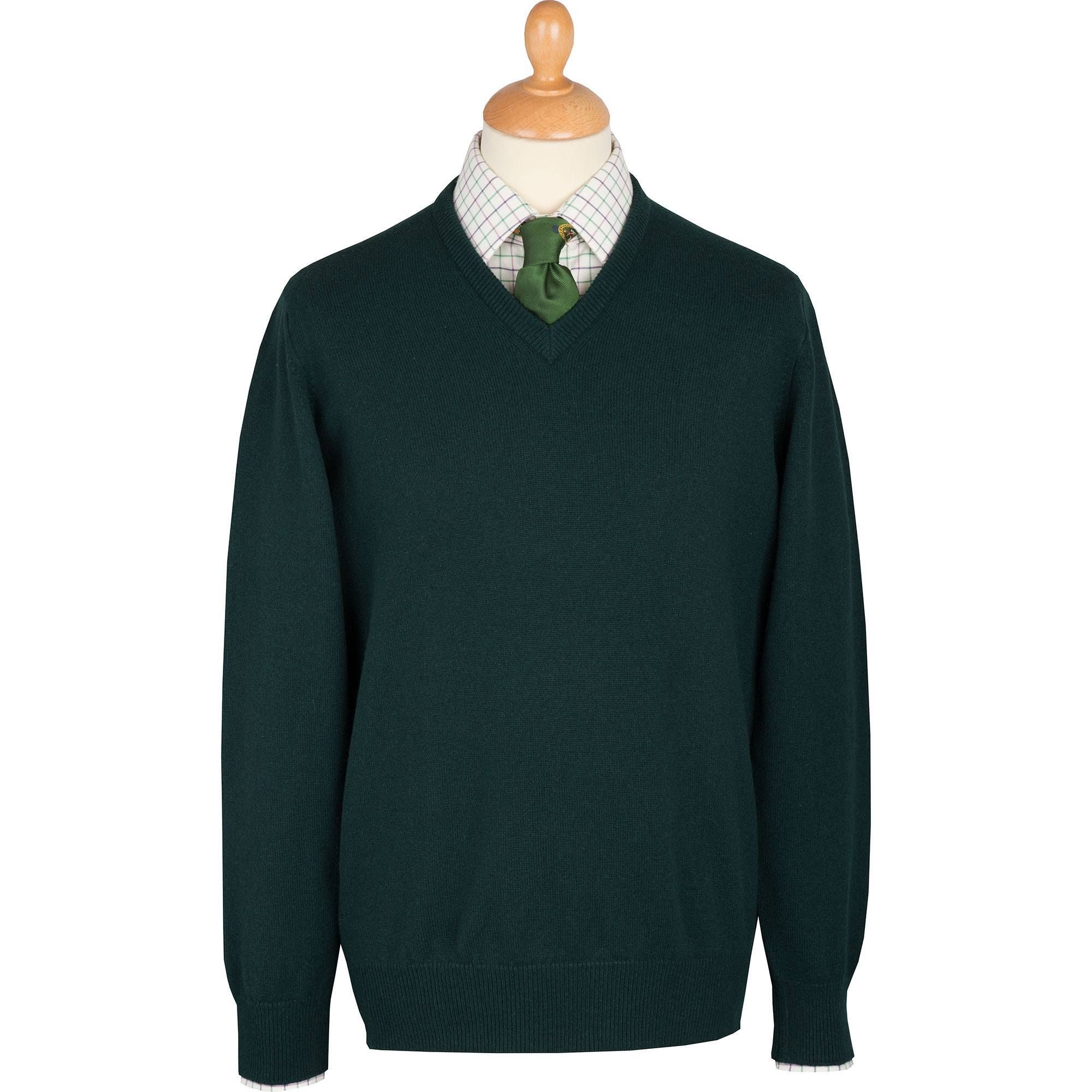Made in Scotland Great & British Knitwear Mens HM105 100% Lambswool Plain Crew Neck Jumper