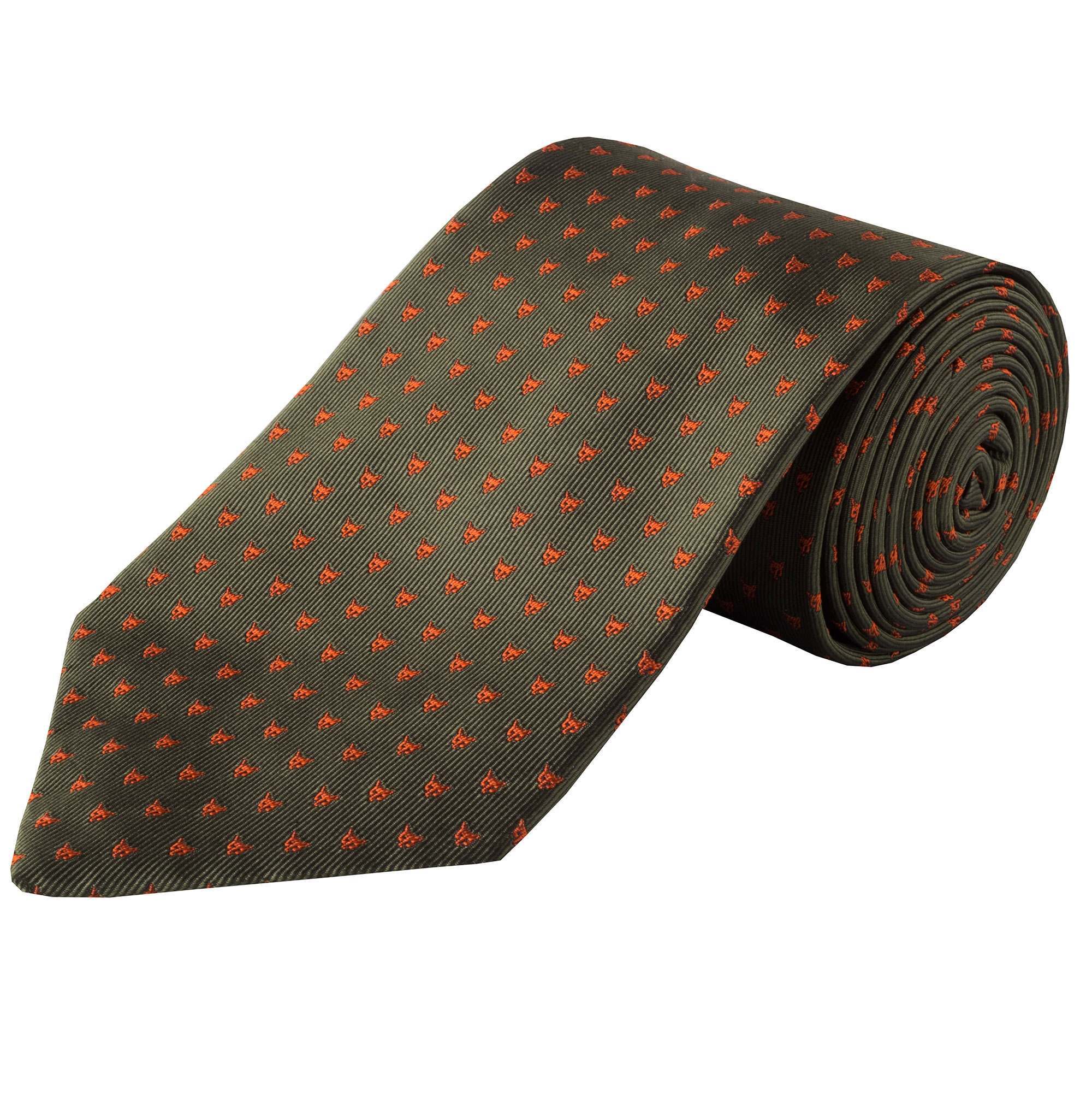 Men's Royal Blue Hunting Fox Silk Tie | Cordings