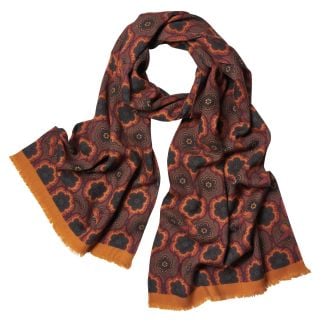 Cordings Gold Pheasant Medallion Scarf Main Image