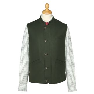 Cordings Green Red Exmoor Doeskin Gilet Main Image