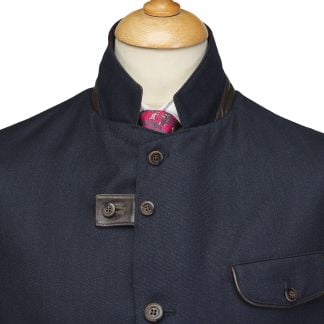 Cordings Navy Covert Wayfarer Jacket Dif ferent Angle 1