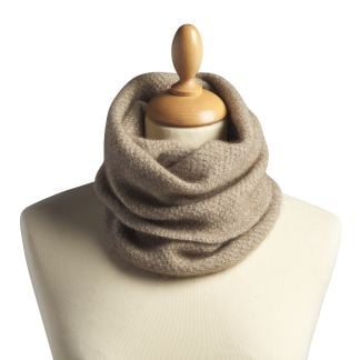 Cordings Taupe Possum Cowl Neck Warmer  Dif ferent Angle 1