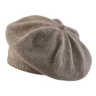 Cordings Taupe Merino Possum Beret Main Image