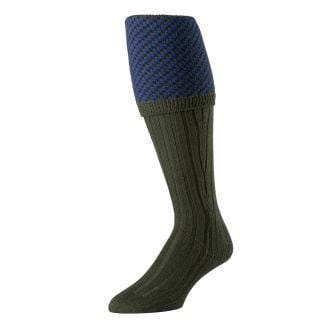 Cordings Green Savoy Ribbed Shooting Stocking Main Image