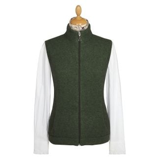 Cordings Green Possum Zip Gilet Main Image