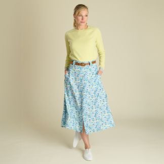 Cordings Blue Summer of Dreams Skirt made with Liberty Fabric Main Image
