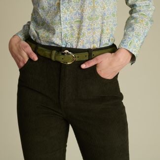 Cordings Olive Olivia Corduroy Jeans Dif ferent Angle 1