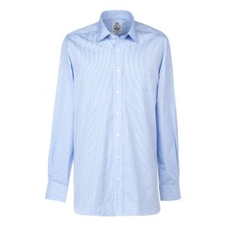 Cordings Sky Blue Holt Gingham Poplin Shirt Dif ferent Angle 1