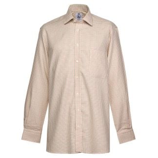 Cordings Wine Leaf Nelson Tattersall Shirt Dif ferent Angle 1