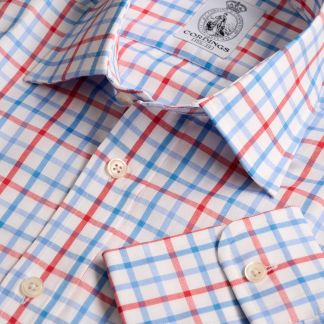 Cordings Red Burnley Check Shirt Main Image