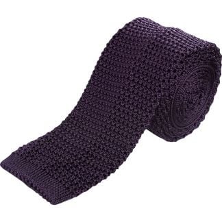 Cordings Purple Heavy Silk Knitted Tie  Main Image