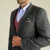 Grey Shetland Herringbone Blazer
