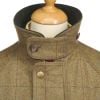 21oz Windowpane Tweed Check Field Coat