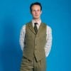 Firley Herringbone Collared Waistcoat 