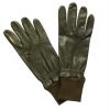 Green Leather Shooting Gloves (Left Handed)