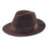 Brown Racing Felt Trilby