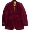 Wine Velvet Smoking Jacket