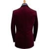 Wine Velvet Smoking Jacket