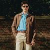 Chocolate Monty Keel Linen Chore Jacket