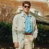 Cream Monty Keel Linen Chore Jacket
