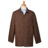 Chocolate Monty Keel Linen Chore Jacket