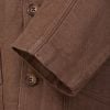 Chocolate Monty Keel Linen Chore Jacket