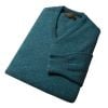 Hunter Green Lambswool V-Neck Jumper