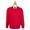 Scarlet Lambswool V-Neck Jumper