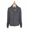 Grey 4 Ply Lambswool Cardigan