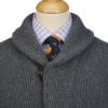 Grey 4 Ply Lambswool Cardigan