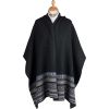 Charcoal Scottish fairisle shawl