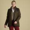 Green Derby Quilted Field Coat