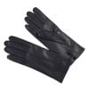 Navy Cashmere Lined Nappa Leather Gloves