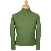 Soft Green Possum Turtleneck Sweater