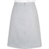 Pale Blue Herringbone Tweed Short Skirt