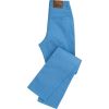 Blue Stretch Cotton Slim Leg Trousers